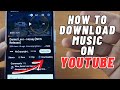 How to download music on youtube  2024