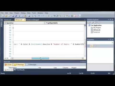 Visual Basic - 110 - Car Part 5 Inheritance