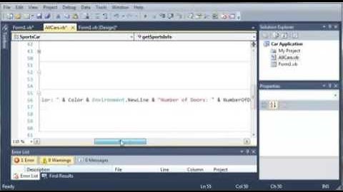 Visual Basic - 110 - Car Part 5 Inheritance