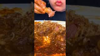 Spicy? Mutton Curry Eating Asmr shorts shortfeed youtubeshorts mukbang spiceasmr bigbites