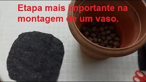 Como colocar manta de drenagem no vaso?