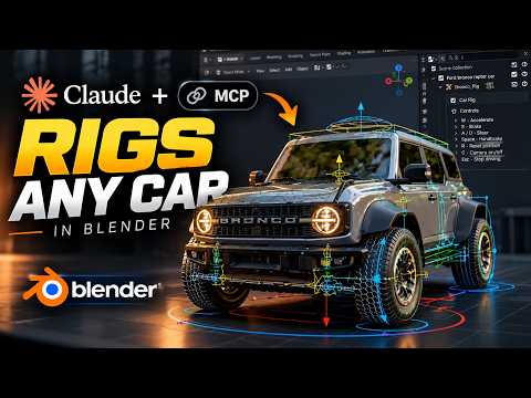 I Used Claude AI to Rig a Car in Blender! (MCP Tutorial)