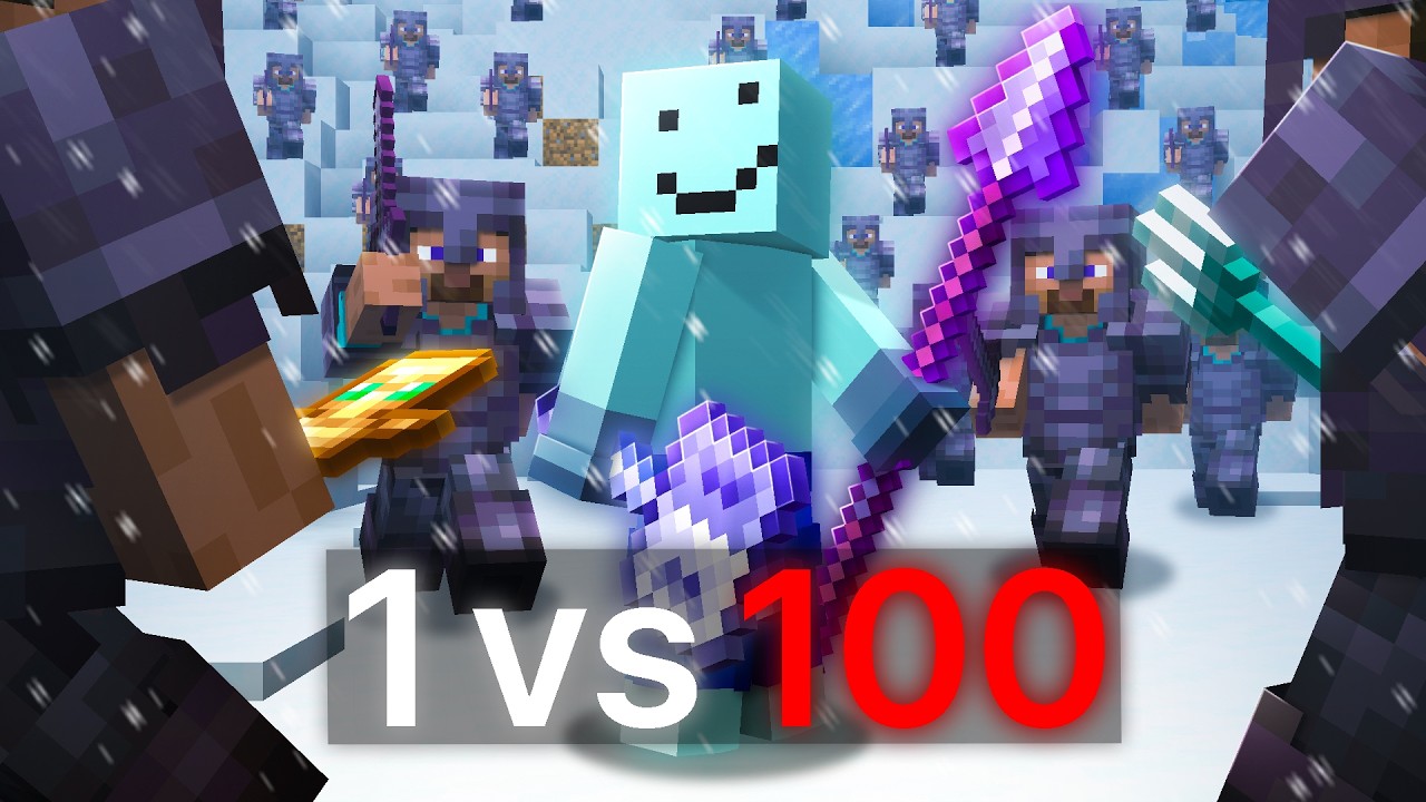 마인크래프트 프로 VS 헌터 100인