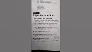 some important question form chapter 15 our environment. (science) class 10th for terms 2 .