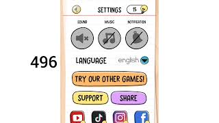 Brain Test Level 496 Walkthrough