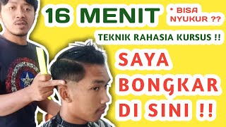 Saya Bongkar !! Teknik Rahasia Kursus cukur rambut dijamin Pemula cepat Paham