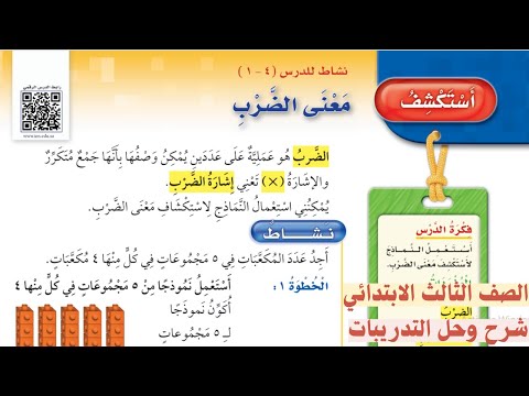 استكشف معني الضرب رياضيات الصف الثالث الابتدائي الفصل الدراسي الاول استكشف معني الضرب رياضيات الصف الثالث الابتدائي الفصل الدراسي الاول