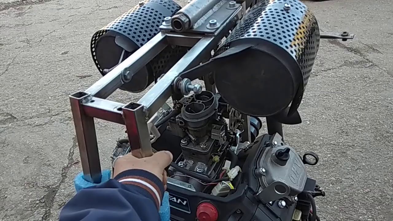 двигатель Лифан с карбюратором от автомобиля Ока для снегоходов и ...