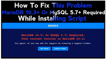 How To Fix  MariaDB 10.3+ Or MySQL 5.7+ Required Issue While Installing Script | Mining Script Free