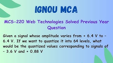 MCA | Second Semester | MCS-218 : DATA COMMUNICATION ANDCOMPUTER NETWORKS | Part-1