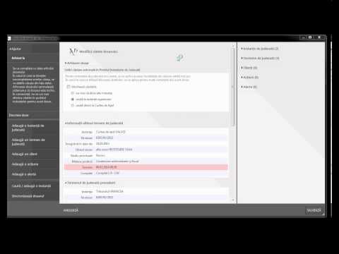 Adăugarea unui dosar prin căutarea în Portalul Instanțelor de Judecată