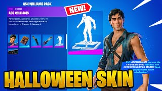 *NEW* ASH WILLIANS OUTFIT SKIN & IT'S A TRICK EMOTE - FORTNITE ITEM SHOP October 22nd, 2022