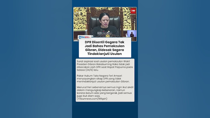 Pakar Hukum Sayangkan Sikap DPR yang Tak Respons soal Usulan Pemakzulan Gibran dari Jabatan Wapres