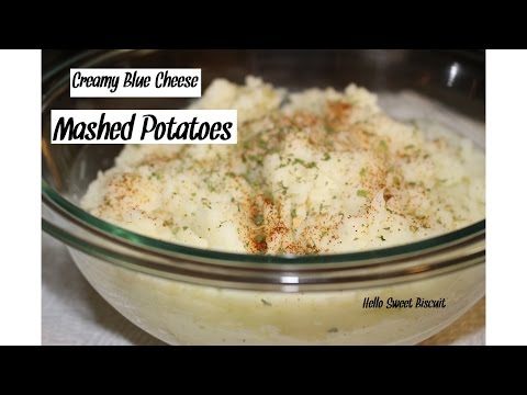 Creamy Blue Cheese Mashed Potatoes | Hello Sweet Biscuit