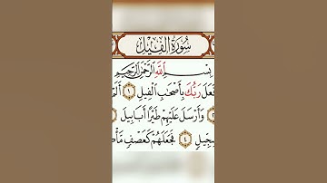 سورة الفيل بصوت الشيخ #ماهر_المعيقلي