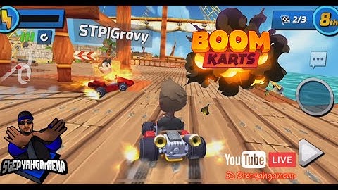 Boom Karts gameplay with friends😊😋