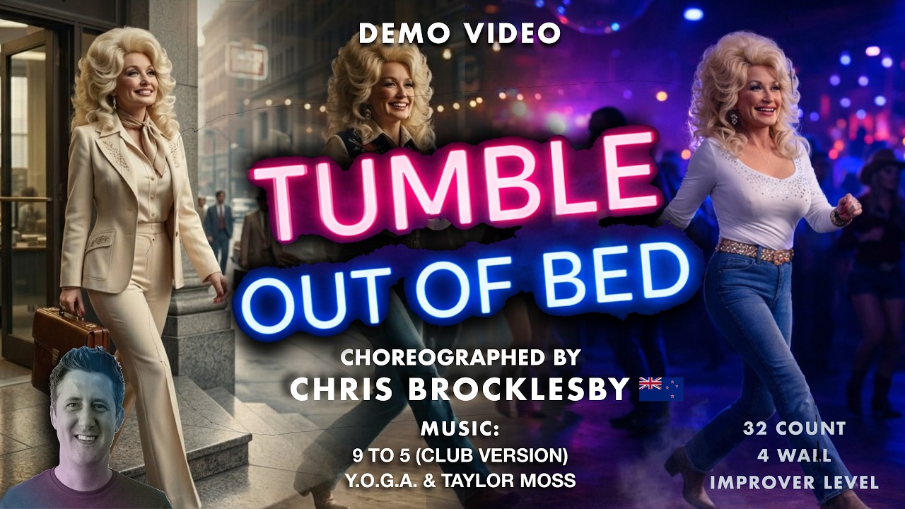 Tumble Out Of Bed - Line Dance DEMO (Chris Brocklesby)