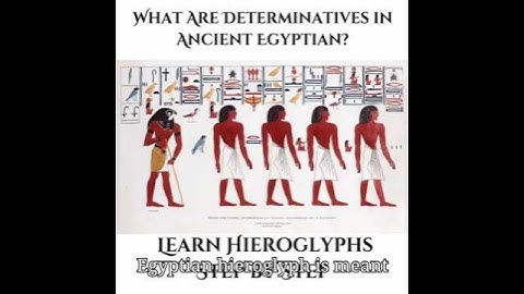 What Are Determinatives in Ancient Egyptian? | Learn Hieroglyphs Step by Step  (with Real Textbook)