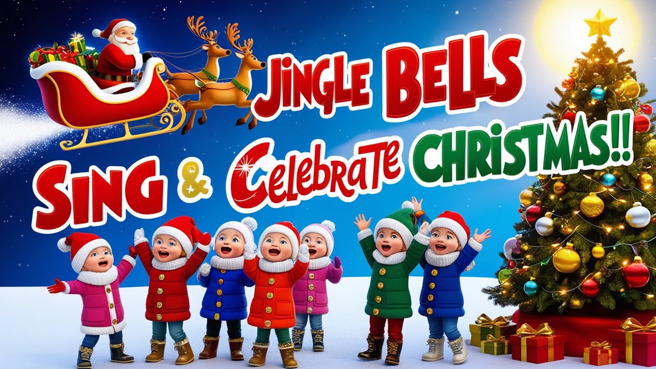 🎄 Jingle Bells Christmas Song for Kids 2025 | Sing Along with Fun ...