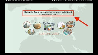 Using your Apple Calculator for currency, weight, volume and temperature conversion for Europe