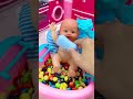 Satisfying With Unboxing Doll Bathtub and Slide Toys, ASMR Video #shorts