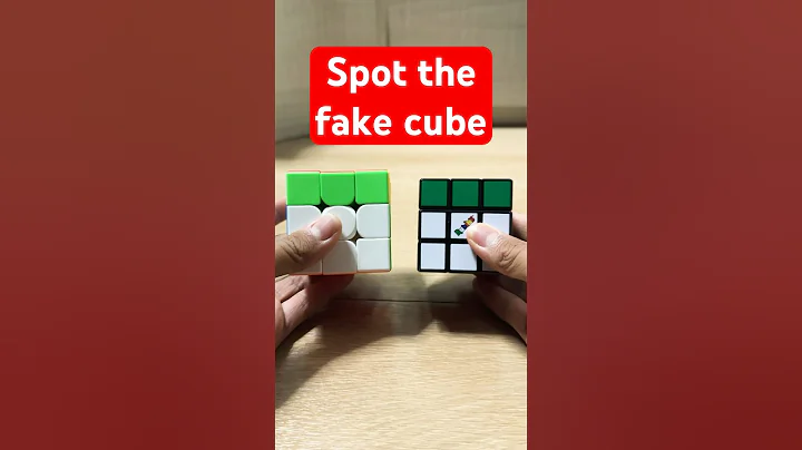 Can you spot the fake 3x3x3 cube? 🤔 #rubikscube #cubing #cube #rubik #cubes #impossiblecube #cubers