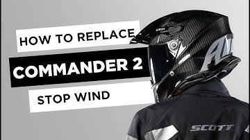 AIROH COMMANDER2 ON OFF HELMET STOP WIND ASSEMBLY AND DISASSEMBLY VIDEO TUTORIAL