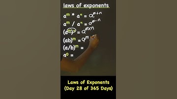 Laws of Exponents