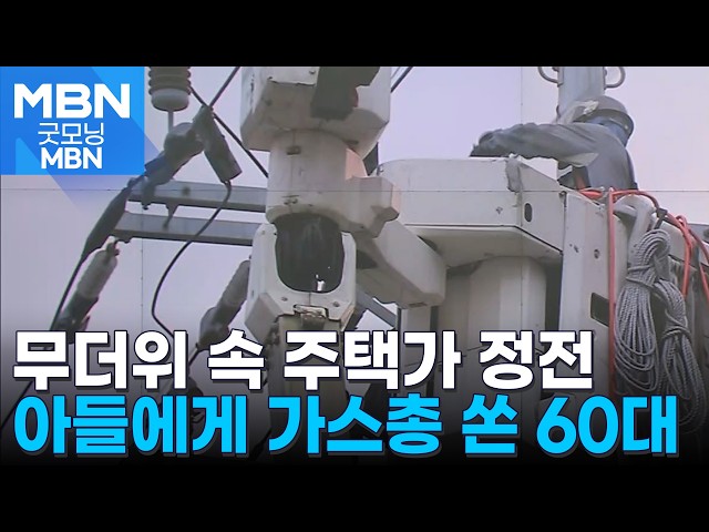 고압선 건드려 667세대 정전…아들 향해 가스총 쏜 아버지 체포 [굿모닝 MBN]