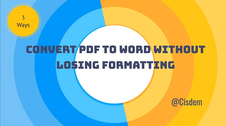 How to Convert PDF to Word Without Losing Formatting (Free Incl.)