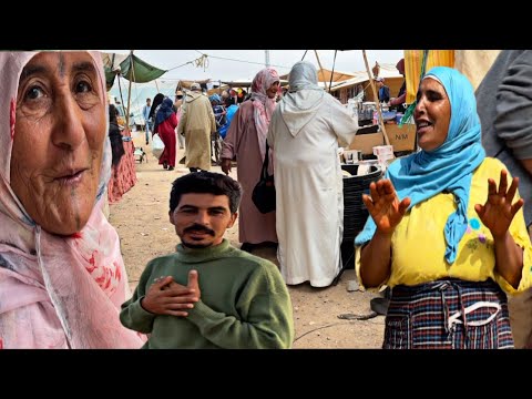 في البادية دوزنا نهار زوين في سوق مع مي الحاجة بقات بلاستها مسخيناش بيها تقدات لعريساتها كلشي من سوق