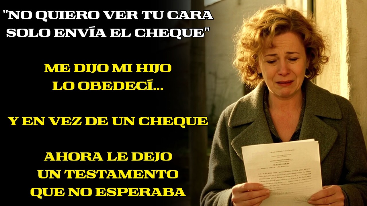 “No vengas, manda el cheque”, dijo—lo que recibirá no es dinero