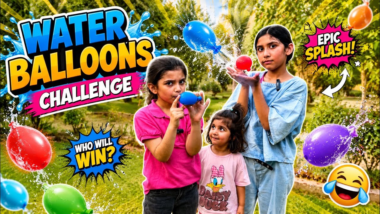💦 Water Balloons Challenge | Epic Splash Battle! 🎈 Who Will Win?