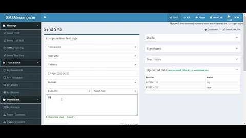 How to Send Dynamic sms in SMSMessenger