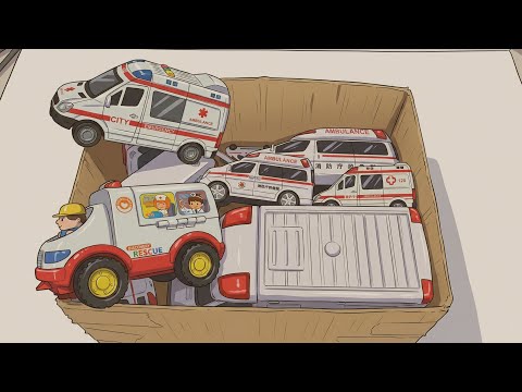 【ぴったり整列】救急車ズラリ！トミカ並べて出動準備🚑 Ambulance line up ready!