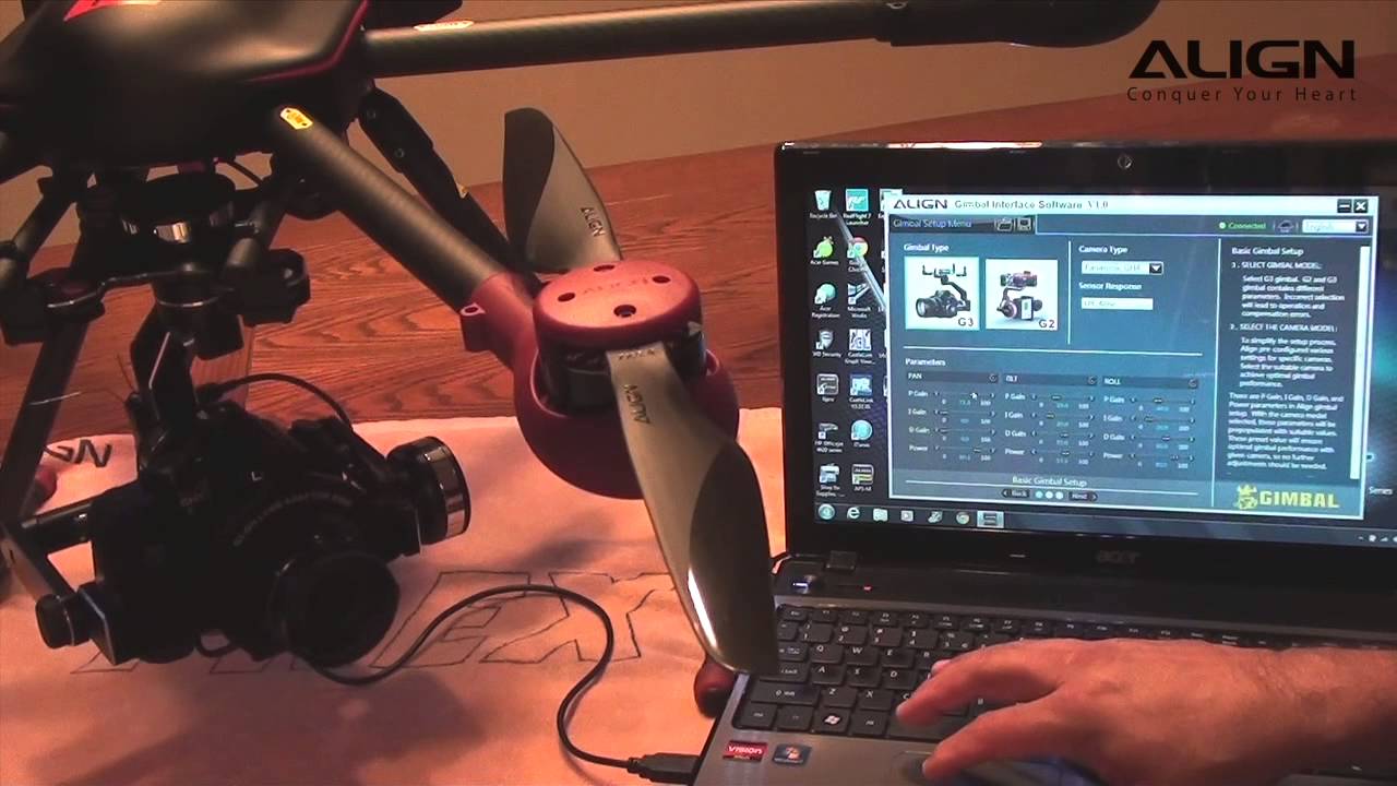 Align G3-GH Gimbal Video with PID's