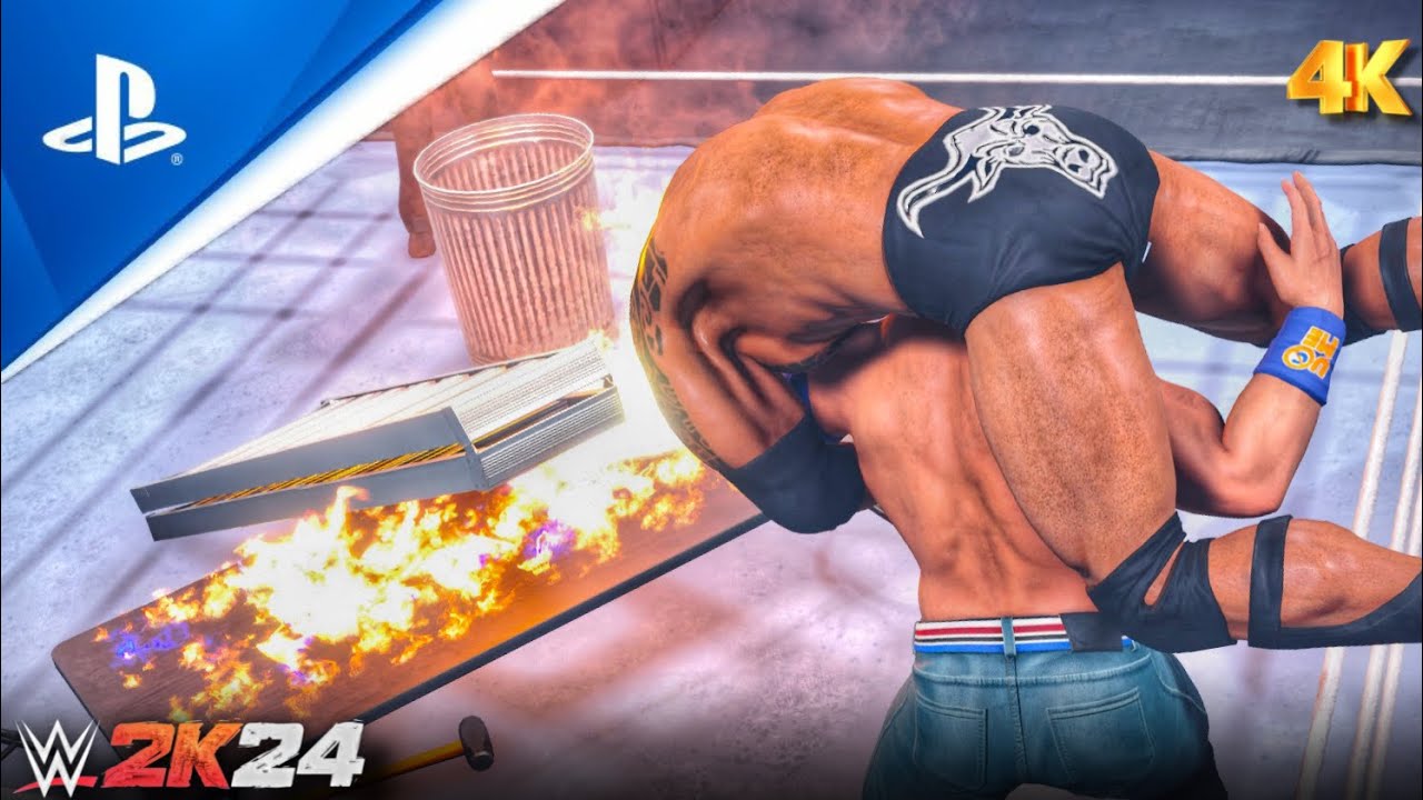 WWE 2K24 - John Cena vs. The Rock - WRESTLEMANIA 30 - YouTube