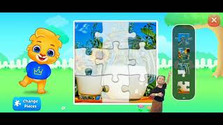 Puzzle kid - picture puzzle - awan susu putih pelangi #games #study #puzzle screenshot 1