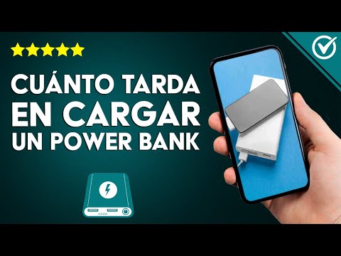 ¿Cuánto tarda un POWER BANK de 10000 mah en cargarse por completo?