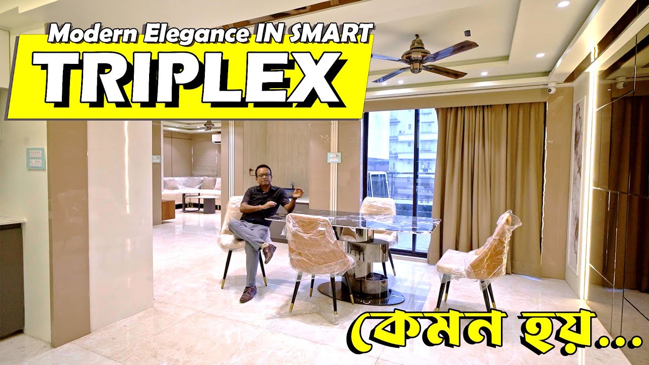 FULLY FURNISHED TRIPLEX BESIDE BIDHAN NAGAR RAILWAY STATION | KOLKATA | NEAR SALTLAKE