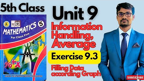 Unit 9|Information Handling|Exercise 9.3| Class 5 Maths|Sindhtextbookboard