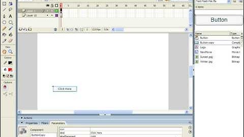 Flash Tutorial The Button Component Adobe Training Lesson 12.1