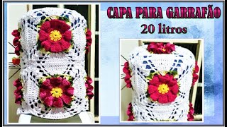 CAPA EM CROCHÊ PARA GARRAFÃO DE 20 LITROS