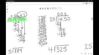 Dividing Decimals Using Standard Algorithm