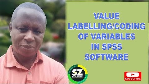 Understanding the Properties of SPSS Software and Value Labelling / Coding of Variables - Part 2