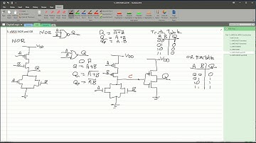 Digital Logic Part 1 Lab: cMOS NOR and OR Gates designed and simulated