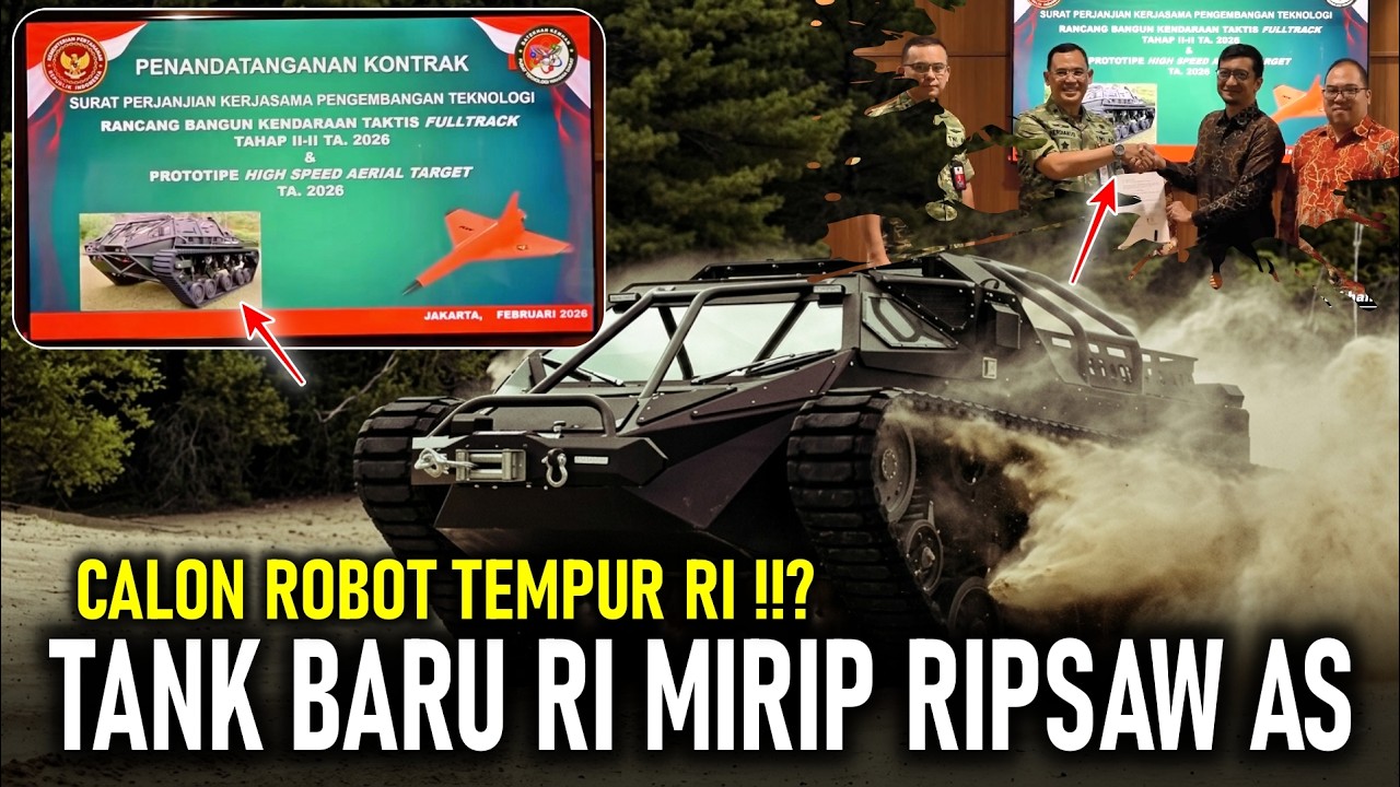 CALON ROBOT TEMPUR ?!! RI BANGUN FULLTRACK VEHICLE MIRIP RIPSAW AS ...