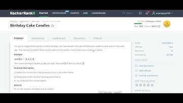 Hackerrank | Birthday Cake Candles | Problem Solving | Basic | C++