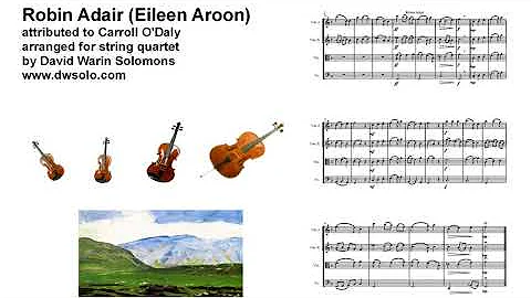 Robin Adair (Eileen Aroon) for string quartet