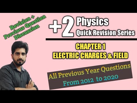 Electric Charges and Field in class 12 Revision | Previous Year Questions From 2012 to 2020